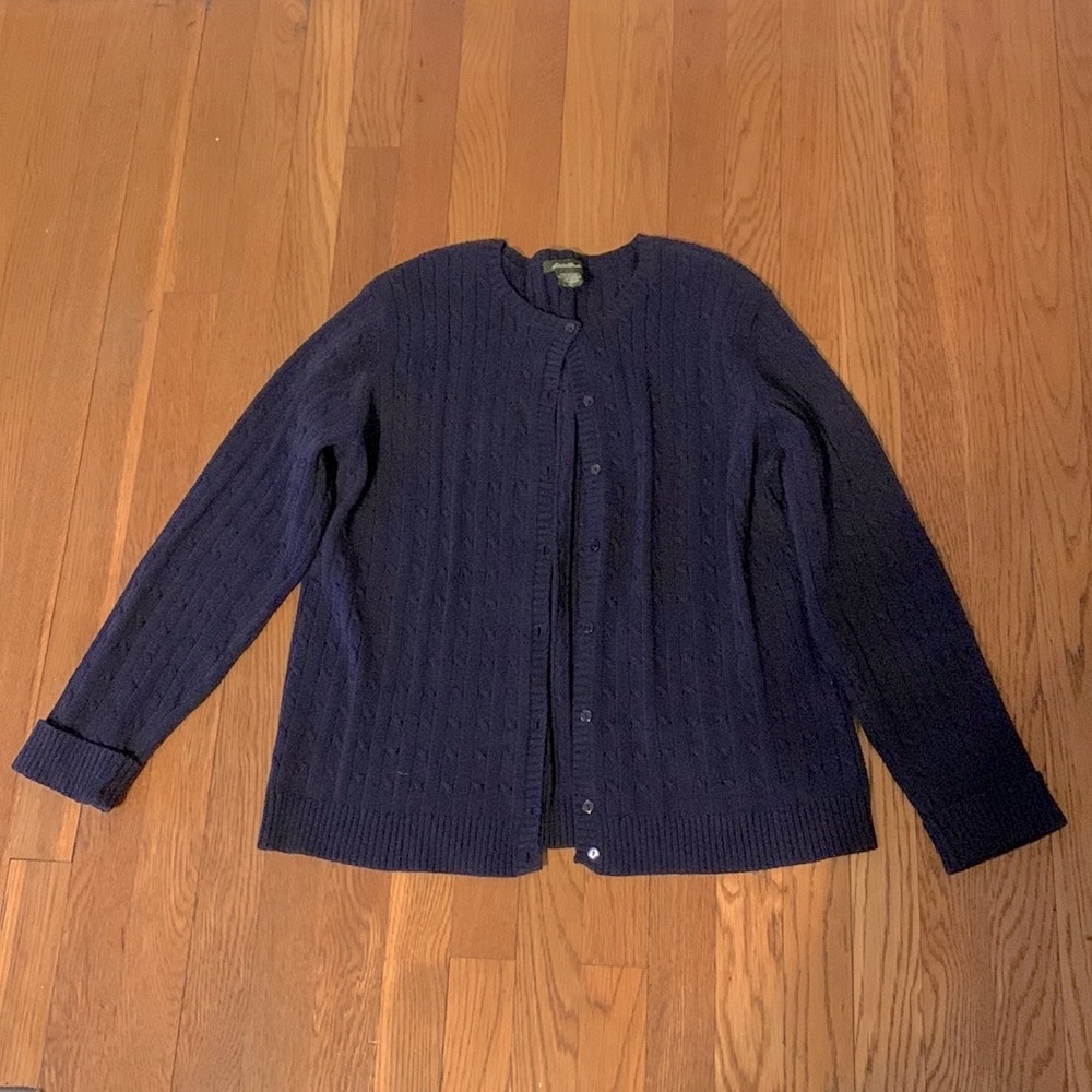 Eddie Bauer cable knit cardigan